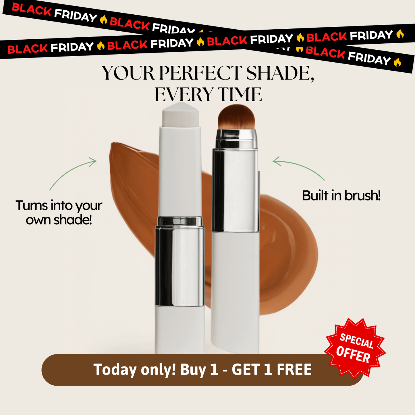 Color-Changing Foundation Stick